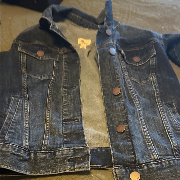 a.n.a Jackets & Blazers - a.n.a Dark Blue Kids Jean Jacket